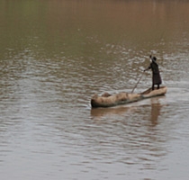 Kanot på Omofloden